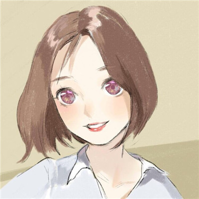 大眼睛萌妹可爱手绘女生微信头像