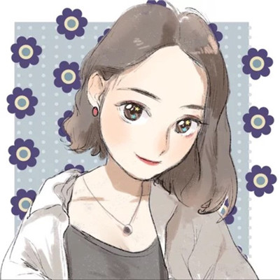 大眼睛萌妹可爱手绘女生微信头像