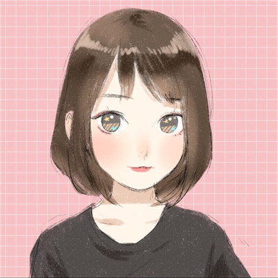 大眼睛萌妹可爱手绘女生微信头像