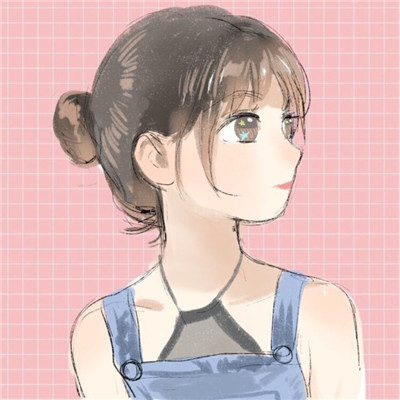 大眼睛萌妹可爱手绘女生微信头像