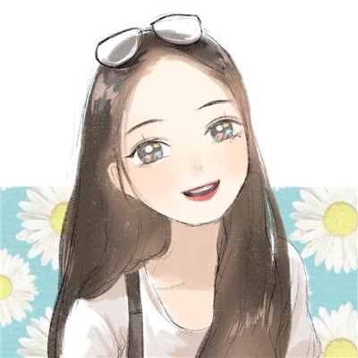 大眼睛萌妹可爱手绘女生微信头像