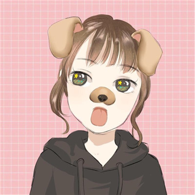 大眼睛萌妹可爱手绘女生微信头像
