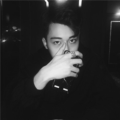 微信非主流黑白情侣头像