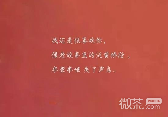 我还是很喜欢你微信文字朋友圈配图