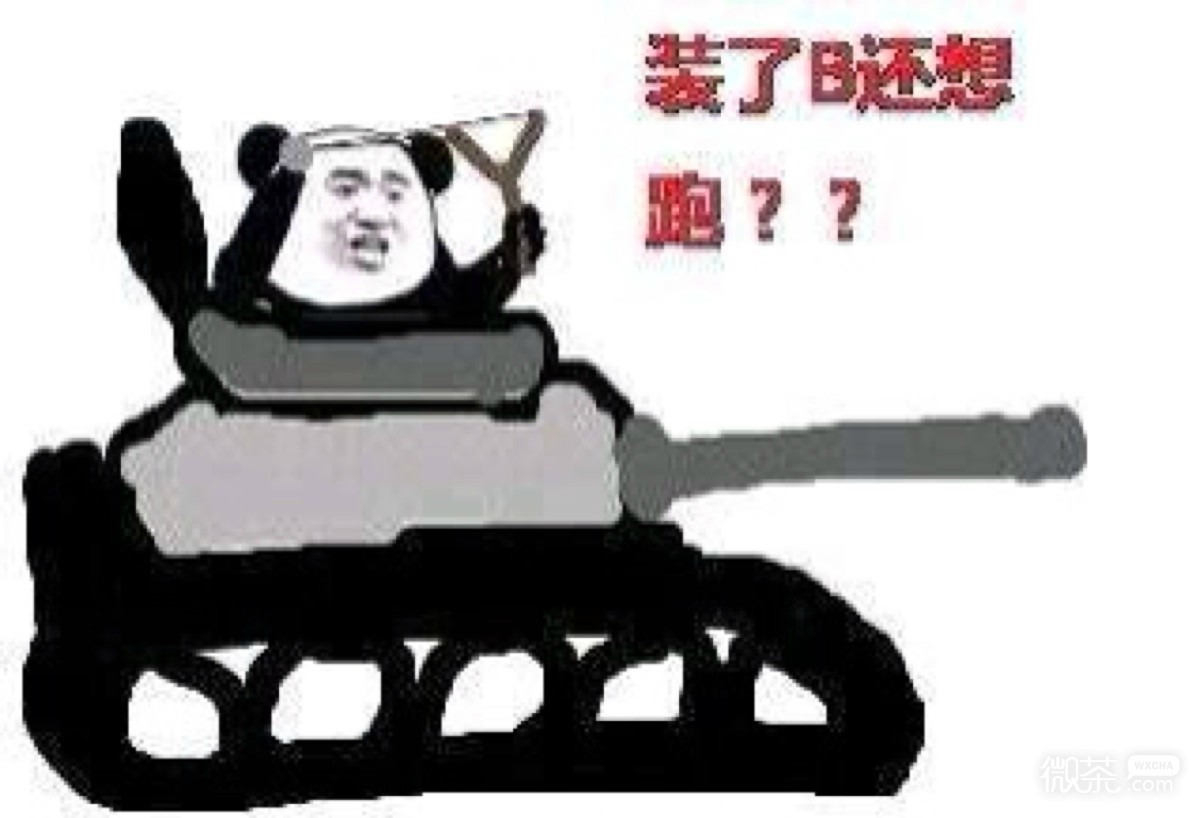 装了逼还想跑微信恶搞表情包