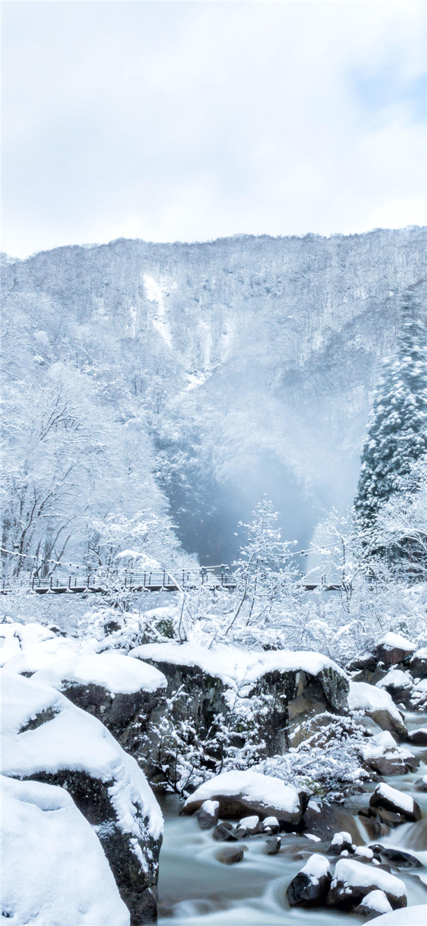 微信唯美梦幻雪景聊天背景