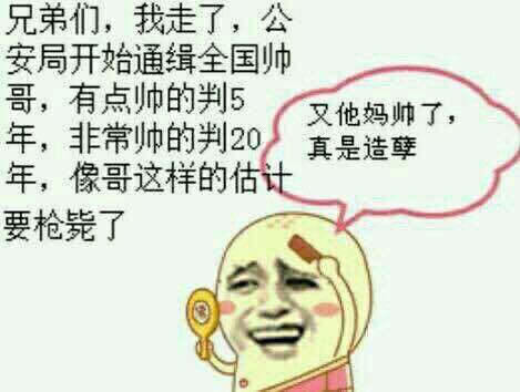 每天都被自己帅到.....微信金馆长恶搞斗图表情包