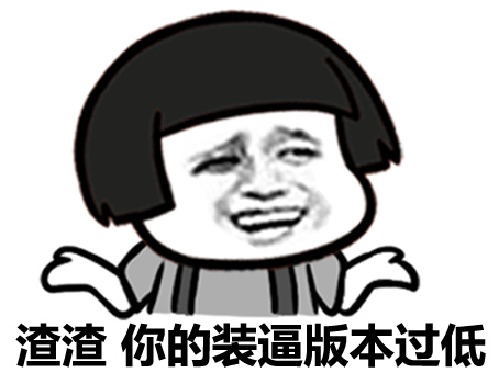 你的装逼版本过低微信恶搞斗图表情包