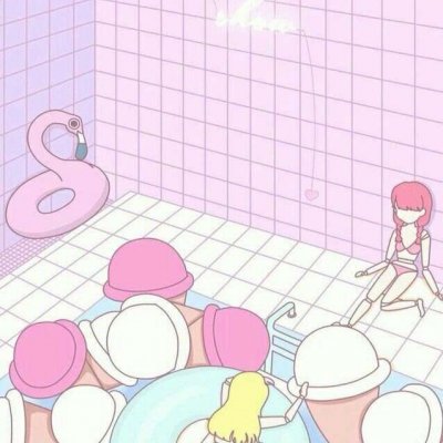 微信粉嫩小清新女生头像