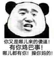 你是什么东西微信熊猫头恶搞表情包