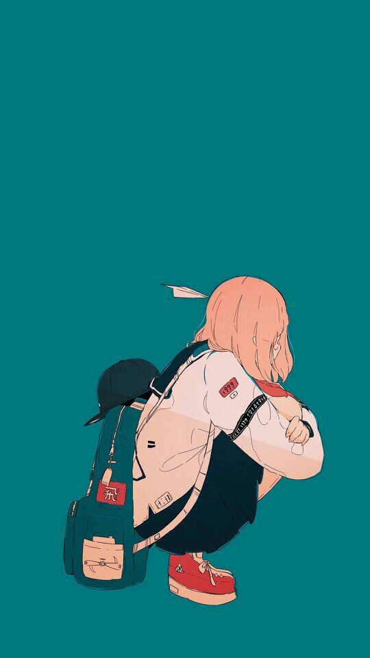 微信女生插画聊天背景