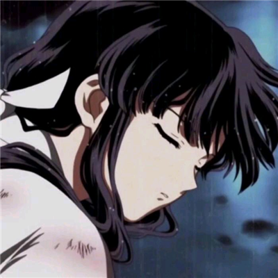 微信非主流丧系二次元女生头像