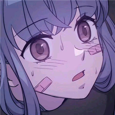 微信非主流丧系二次元女生头像