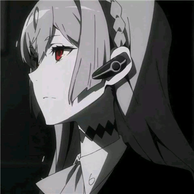 微信非主流丧系二次元女生头像