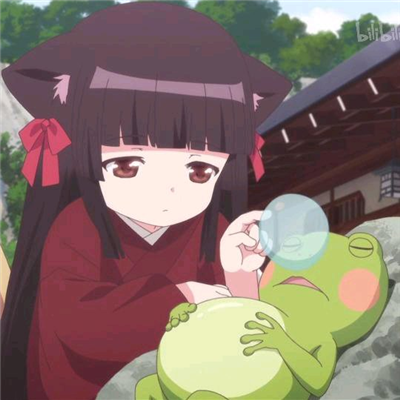 微信非主流丧系二次元女生头像