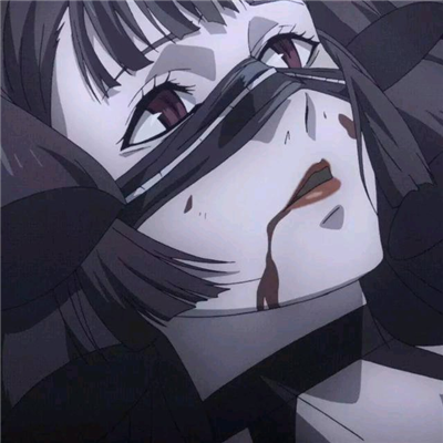 微信非主流丧系二次元女生头像