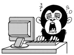 可爱萌萌哒的动漫黑猩猩微信恶搞表情包下载