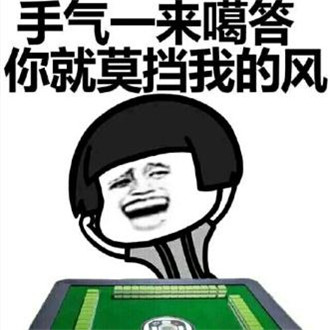 打麻将搞笑微信表情包