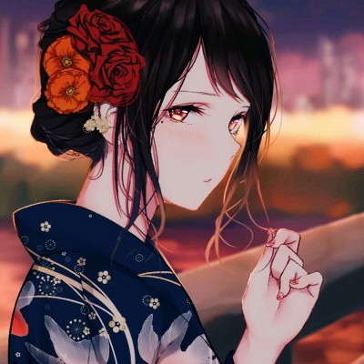 唯美微信软萌动漫二次元女生头像