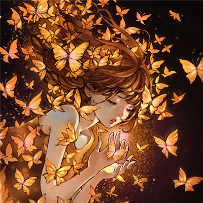 微信时尚靓丽二次元女生头像