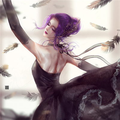 微信时尚靓丽二次元女生头像