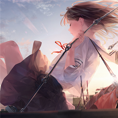 阳光唯美二次元微信女生头像