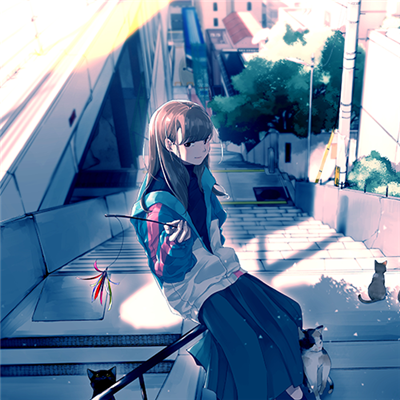 阳光唯美二次元微信女生头像