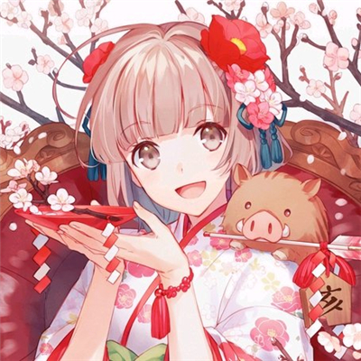 微信粉嫩靓丽二次元女生头像