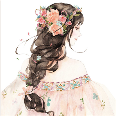 微信时尚靓丽二次元女生头像