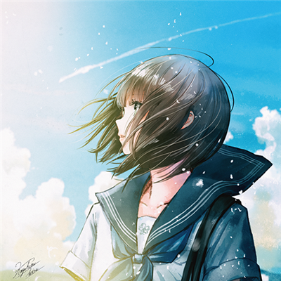 微信时尚靓丽二次元女生头像