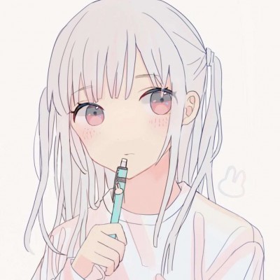 微信漂亮简洁二次元女生头像