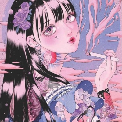 微信漂亮简洁二次元女生头像