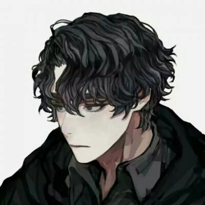 微信黑暗伤感二次元男生头像