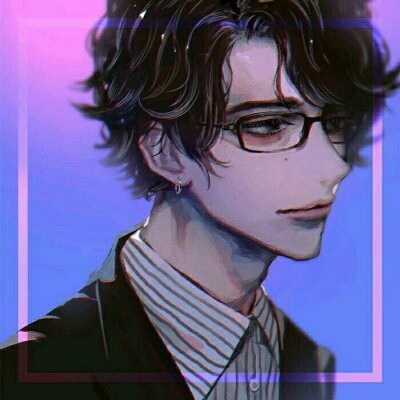 微信黑暗伤感二次元男生头像