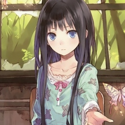 微信漂亮简洁二次元女生头像