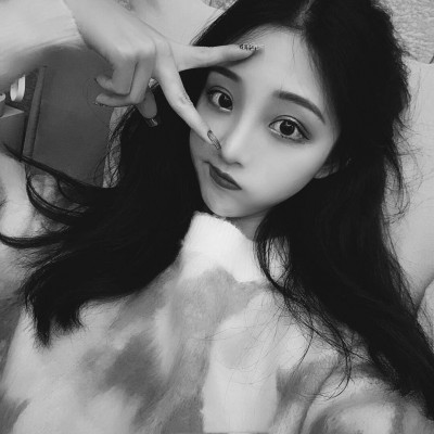 微信高清黑白女生头像