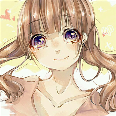 简洁时尚二次元女生微信头像