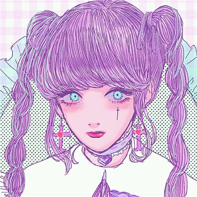 时尚阳光二次元女生微信头像