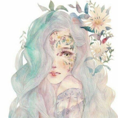 简洁时尚二次元女生微信头像