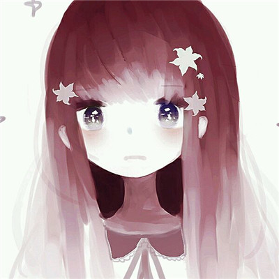 简洁时尚二次元女生微信头像