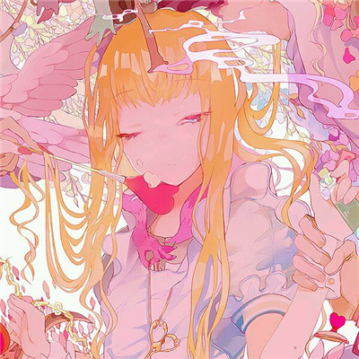 简洁时尚二次元女生微信头像