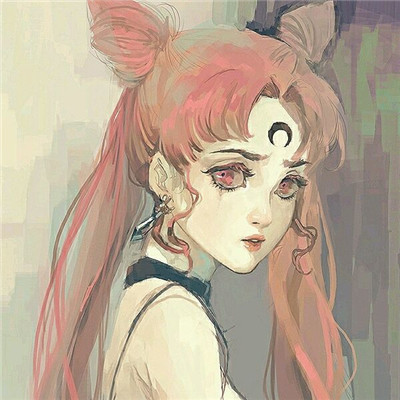 简洁时尚二次元女生微信头像