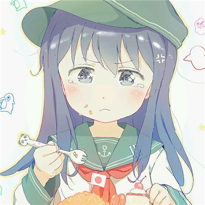 简洁时尚二次元女生微信头像