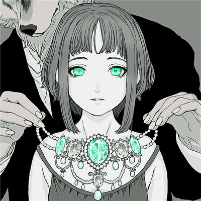 简洁时尚二次元女生微信头像