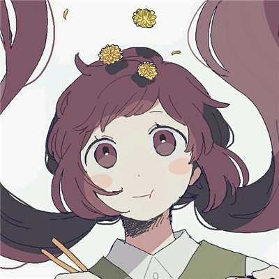 简洁时尚二次元女生微信头像