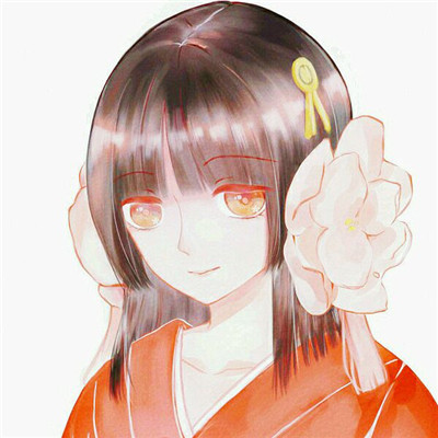 简洁时尚二次元女生微信头像