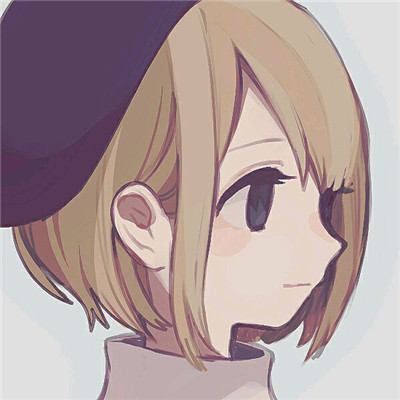 简洁时尚二次元女生微信头像