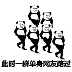 熊猫头恶搞逼数微信表情包