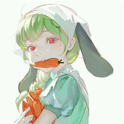 简洁时尚二次元女生微信头像