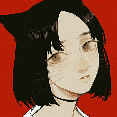 简洁时尚二次元女生微信头像